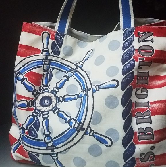 SSBrighton sail away wkend nautical never full Tote Coastal Granny - Picture 1 of 5